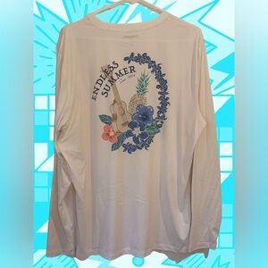 Endless Summer UPF 50 Long
Sleeve Sun T-Shirt, White